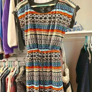 Striped casual dress